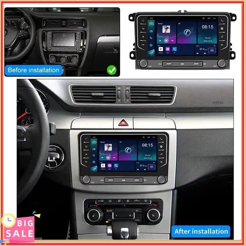 วิทยุอัตโนมัติในรถยนต์ Android พิเศษสําหรับเครื่องเล่นมัลติมีเดียหน้าจอรถยนต์ GPS Wifi Carplay