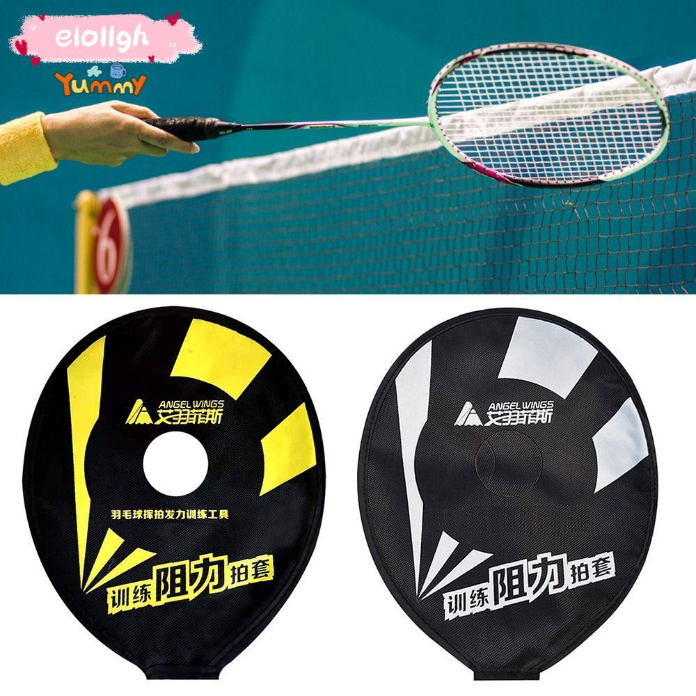 ELOGH ไม้แบดมินตัน Swing Hitting Professional กับฝาครอบและความต้านทานเสริมข้อมือ