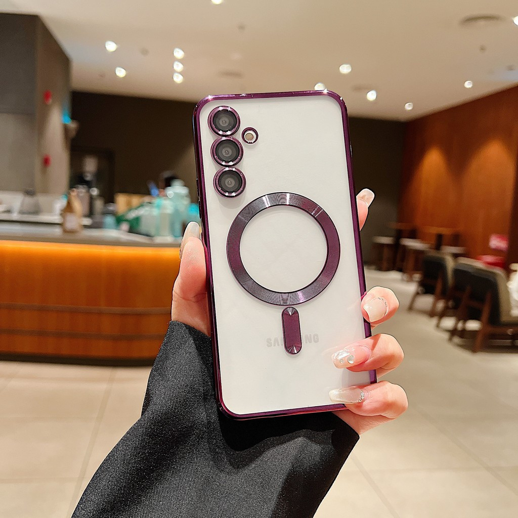 เคส Samsung A36 5G SM-A366E SM-A366E/DS SM-A366B SM-A366B/DS SM-A366U SM-A366U1 SM-A366W เคสโทรศัพท์ใสแม่เหล็กในตัวพร้อมเลนส์เคลือบด้วยไฟฟ้าพร้อมเลนส์ใสในตัว - รูปที่ 4