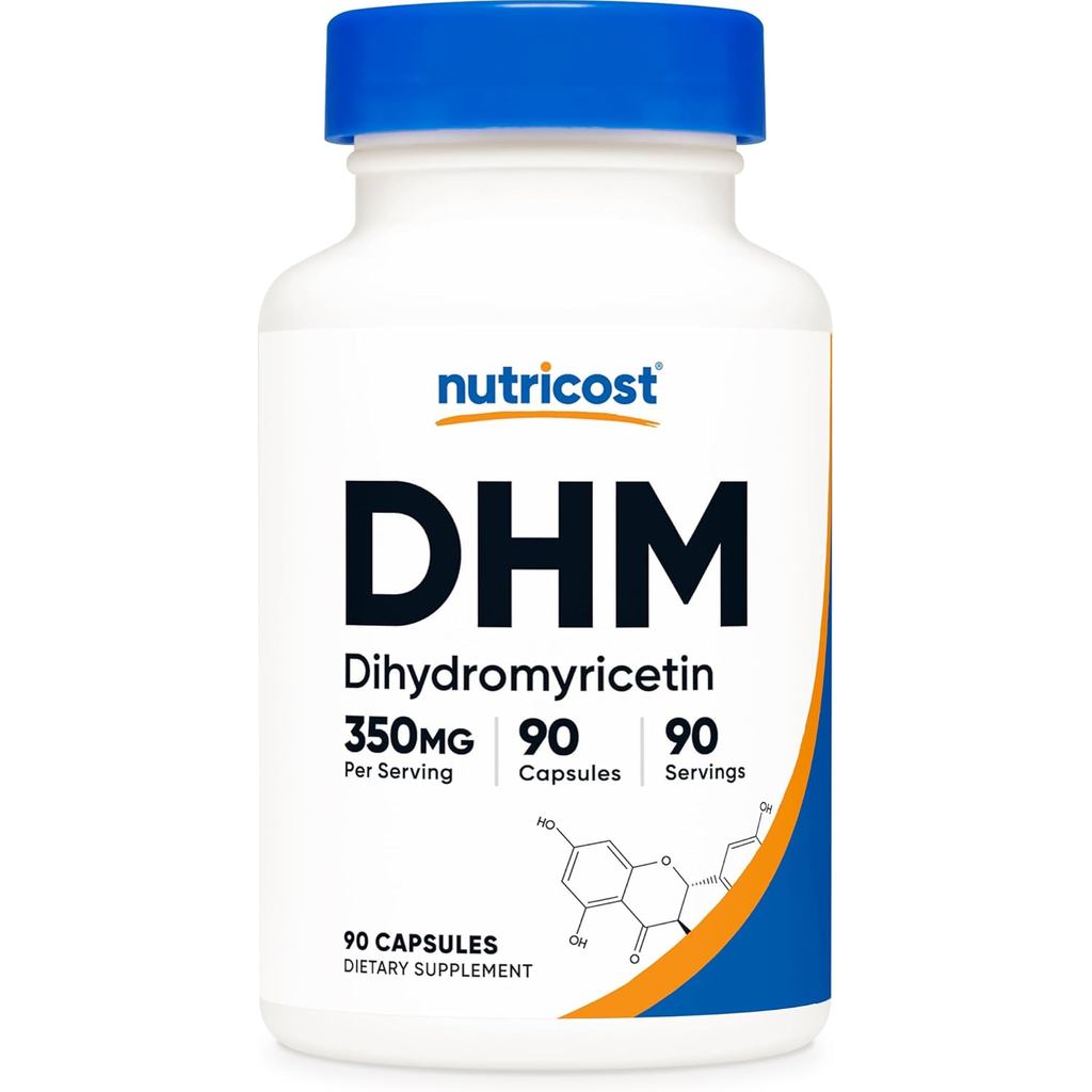 Nutricot Dihydromyricetin (DHM) แคปซูล (350มก., 90 แคปซูล) - มังสวิรัติ, ไม่ใช่จีเอ็มโอ, 90 เสิร์ฟ