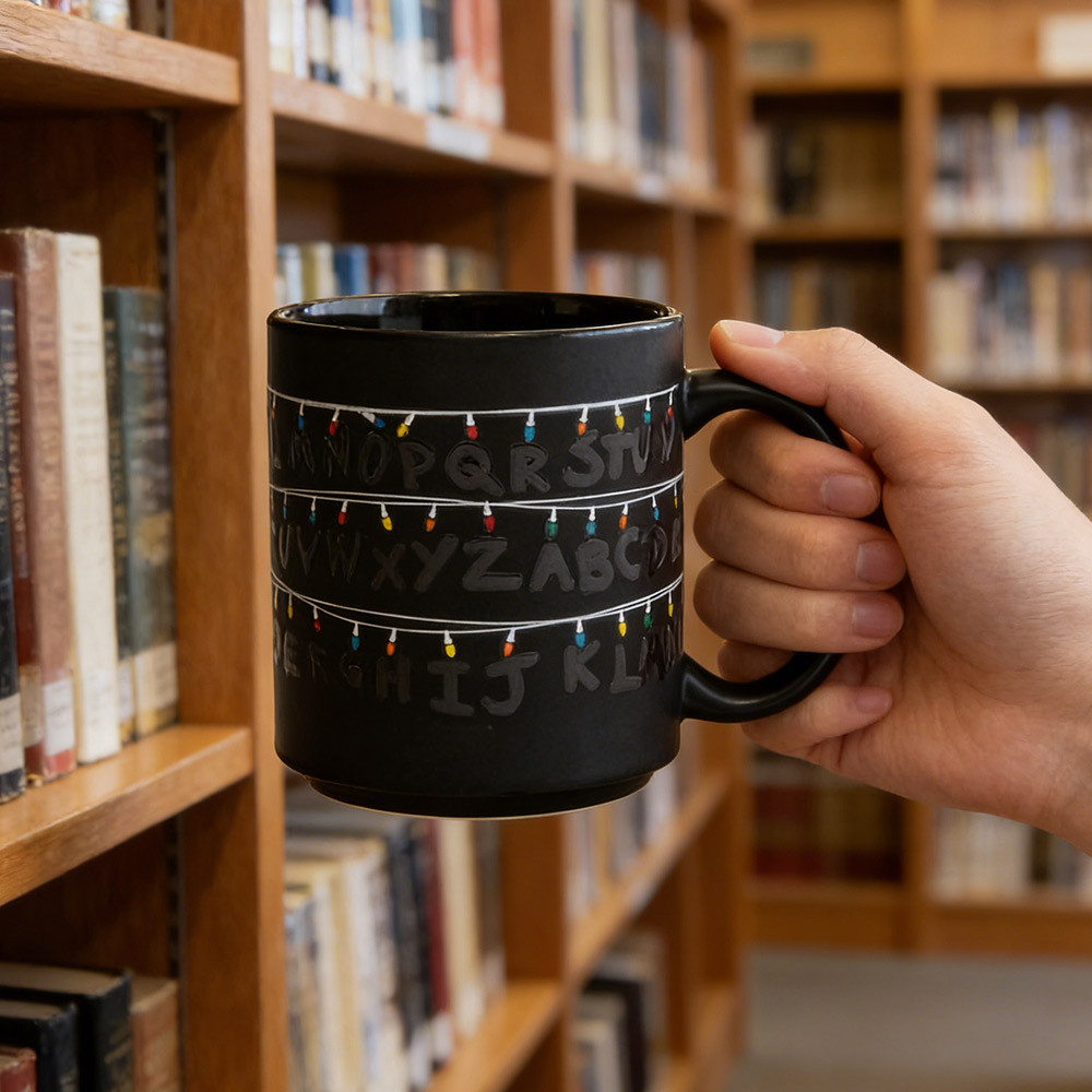 For Stranger Things Heat Sensitive Mug Water Cup Gift  11OZ