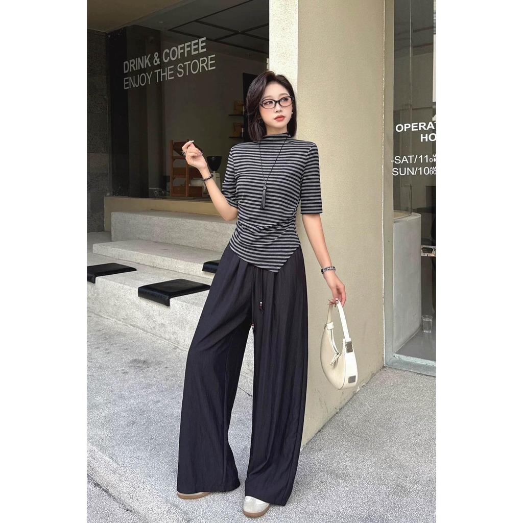 ชุดเซ็ต2ชิ้น เสื้อ+กางเกงทรงสวยใส่สบาย ดูเท่ ใส่แล้วทรงสวยดีเทลดี-B1705 - รูปที่ 2