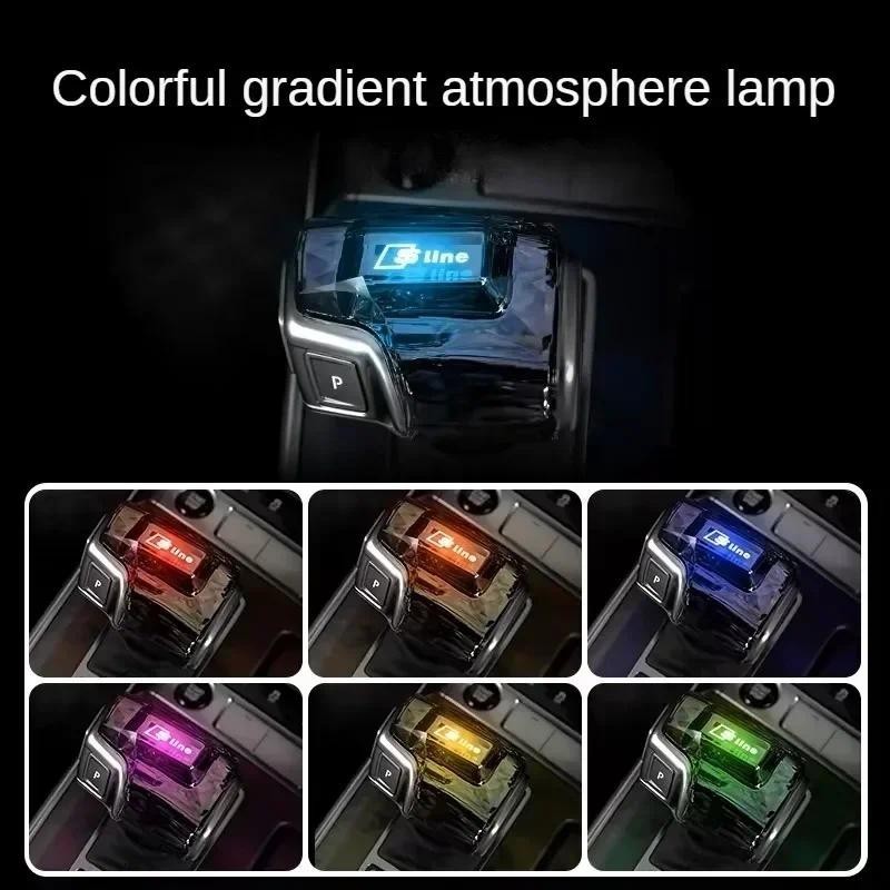 Audi คริสตัลเกียร์ Shift Knob สําหรับ Audi Q7 A6 Q8 SQ5 A5 A4 S4 RS5 RS6 A7 SQ8 2016-2024 เกียร์ Lev