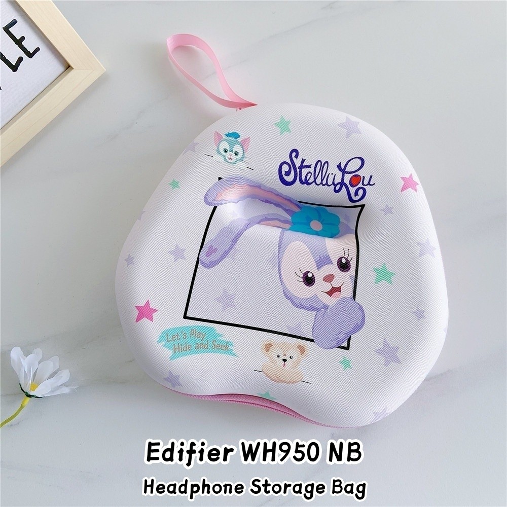 ส่วนลดสําหรับ Edifier WH950 NB เคสหูฟังคู่รูปแบบน่ารักชุดหูฟังแผ่นรองหูฟังกระเป๋าเก็บปลอกกล่อง