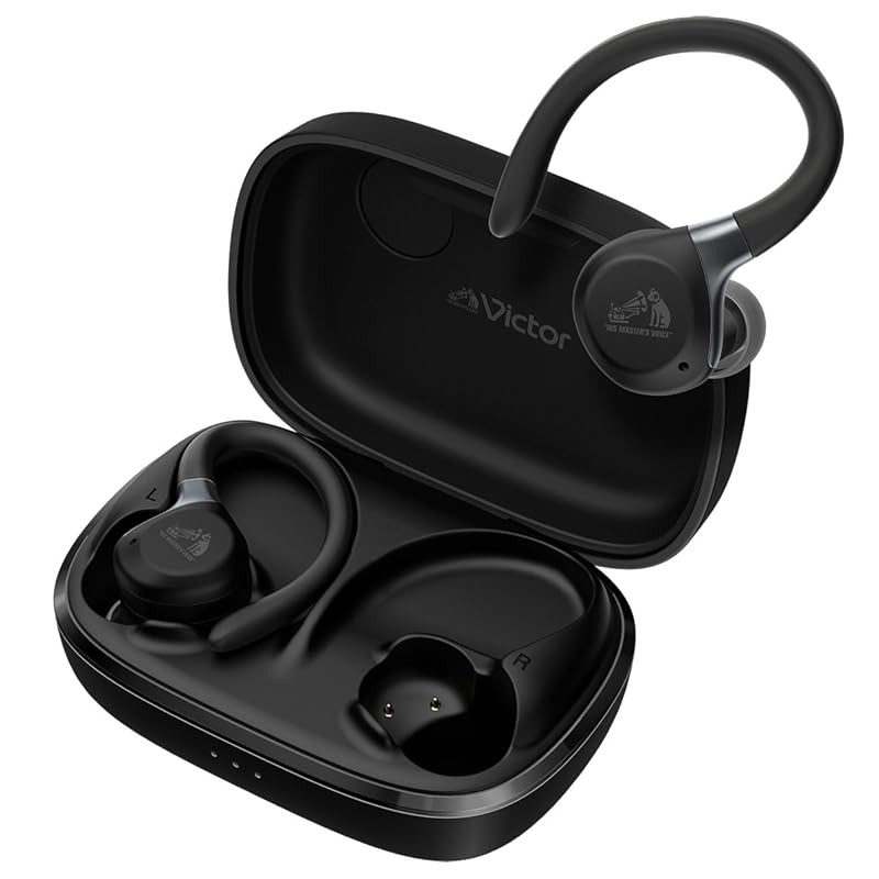 JVC Kenwood Wireless Sports Earbuds with Bluetooth 5.4, Noise Cancellation, Waterproof Design, Built
