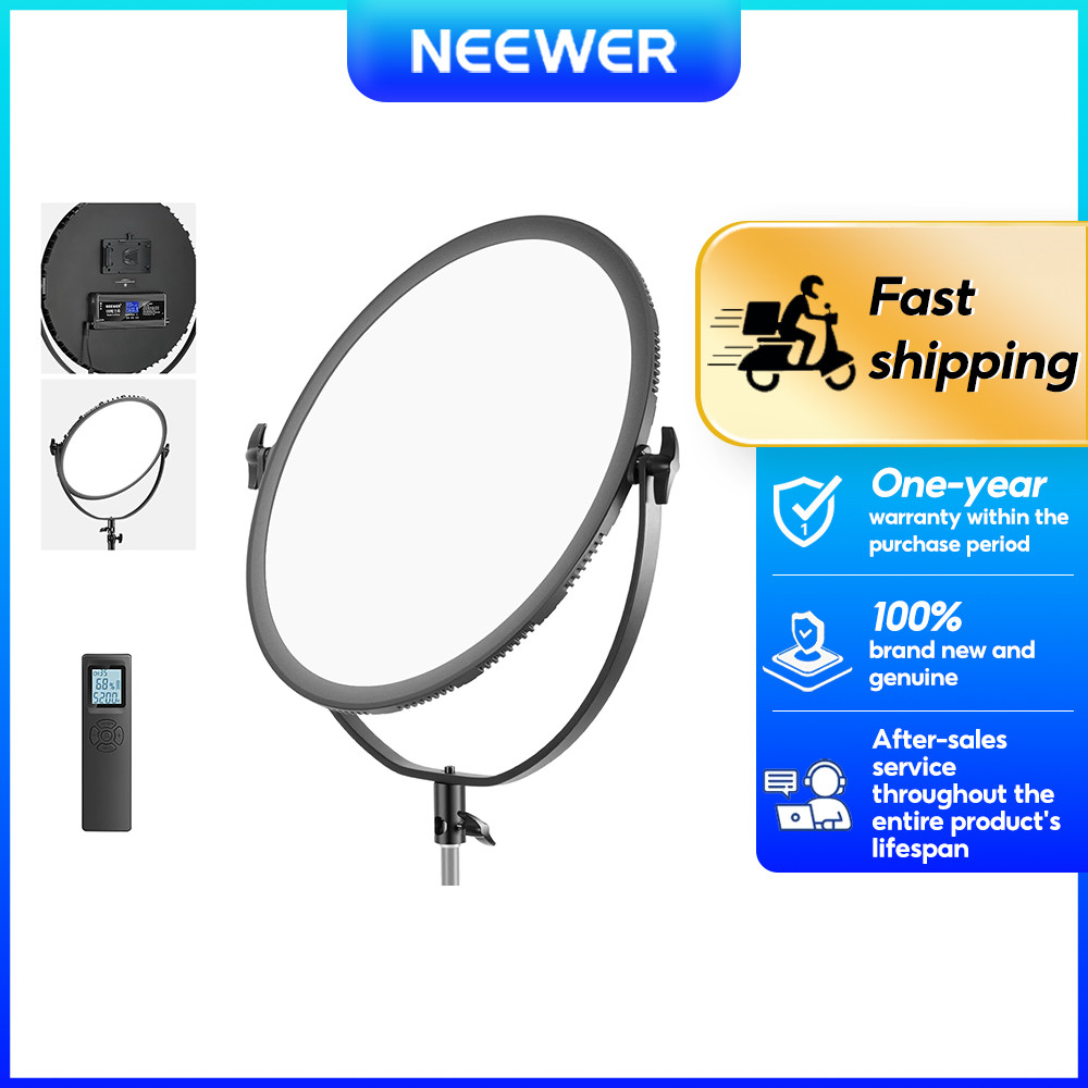 Neewer NL-360ARC LED Bi-Color Studio Round Lighting, Ultra Thin Studio Edge Flapjack Light