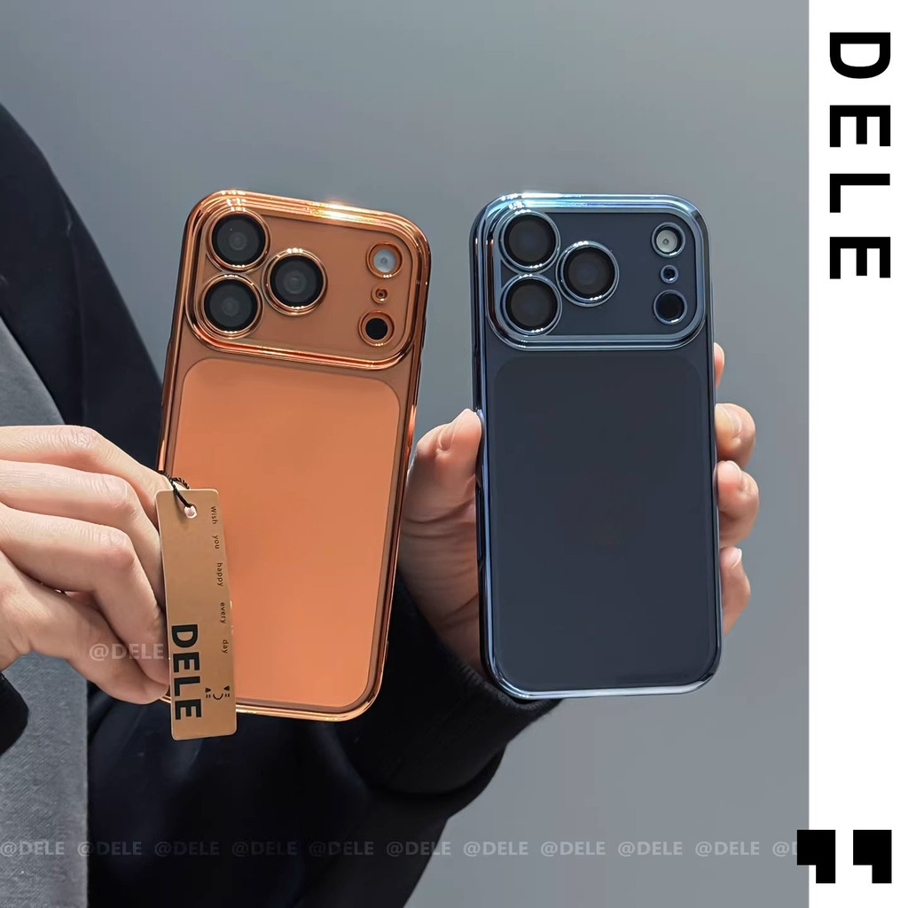 หรูหรา Soft TPU โปร่งใสตรงขอบเคสโทรศัพท์สําหรับ iPhone 17 Pro Max Air Clear Electroplating กันชนกลับกรณีฝาครอบ