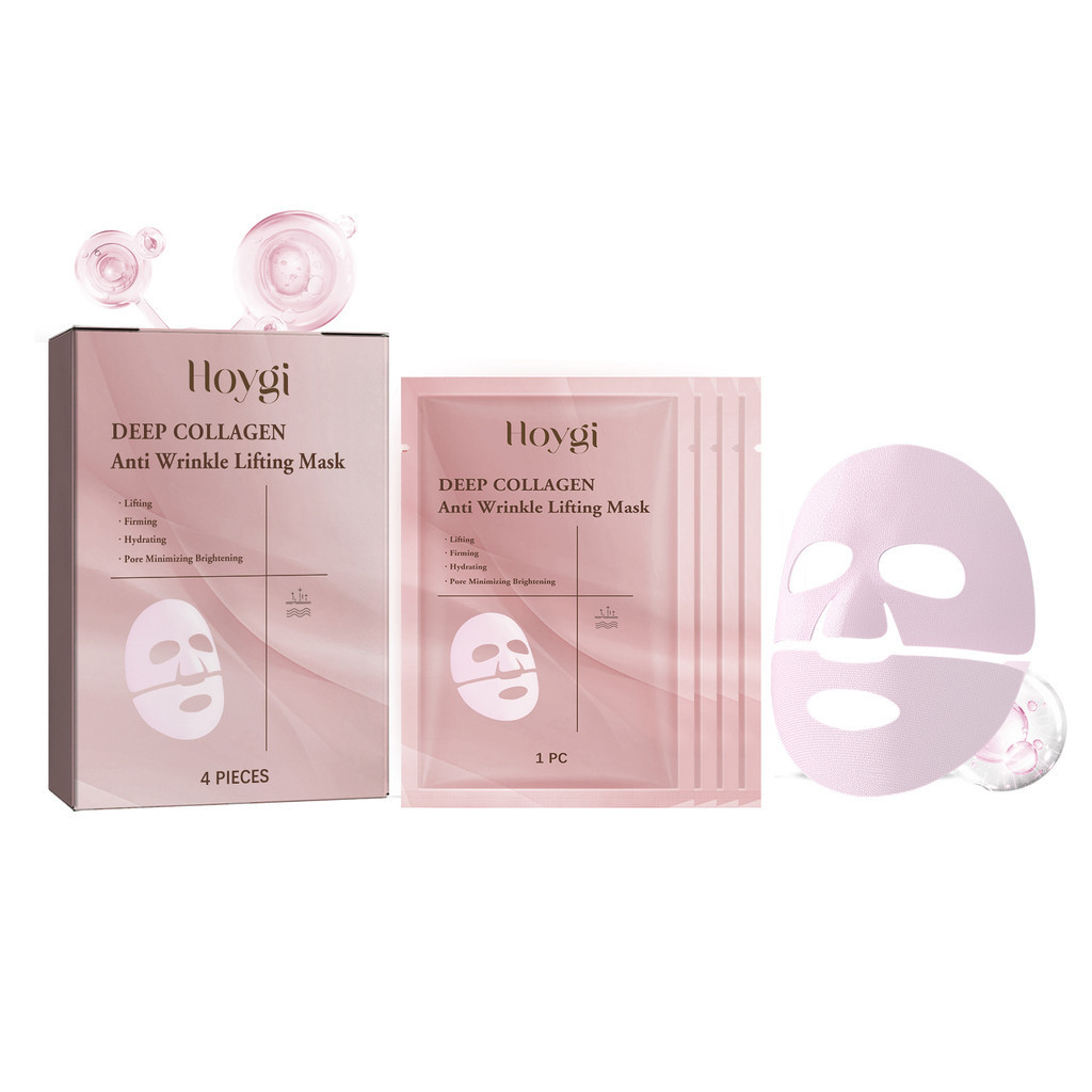 Hoygi Collagen Anti-Wrinkle Moisturizing Mask (กล่อง) Brightening Rejuvenating Nourishing Every นิ้ว