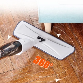 MULI ไม้ถูพื้นแบบสเปรย์ ไม้ม๊อบ spray mop พร้อมผ้าม็อบ 38cm ฉีดน้ำได้ หมุนได้ 360 องศา ดูดซับน้ำได้ดี ขนาด สะดวกสบาย