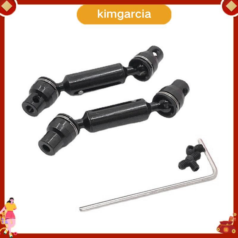 kimgarcia สําหรับ 1/10 C74 1/16 RC รถอะไหล่โลหะอัพเกรดด้านหน้าและด้านหลังไดรฟ์เพลาสีดํา
