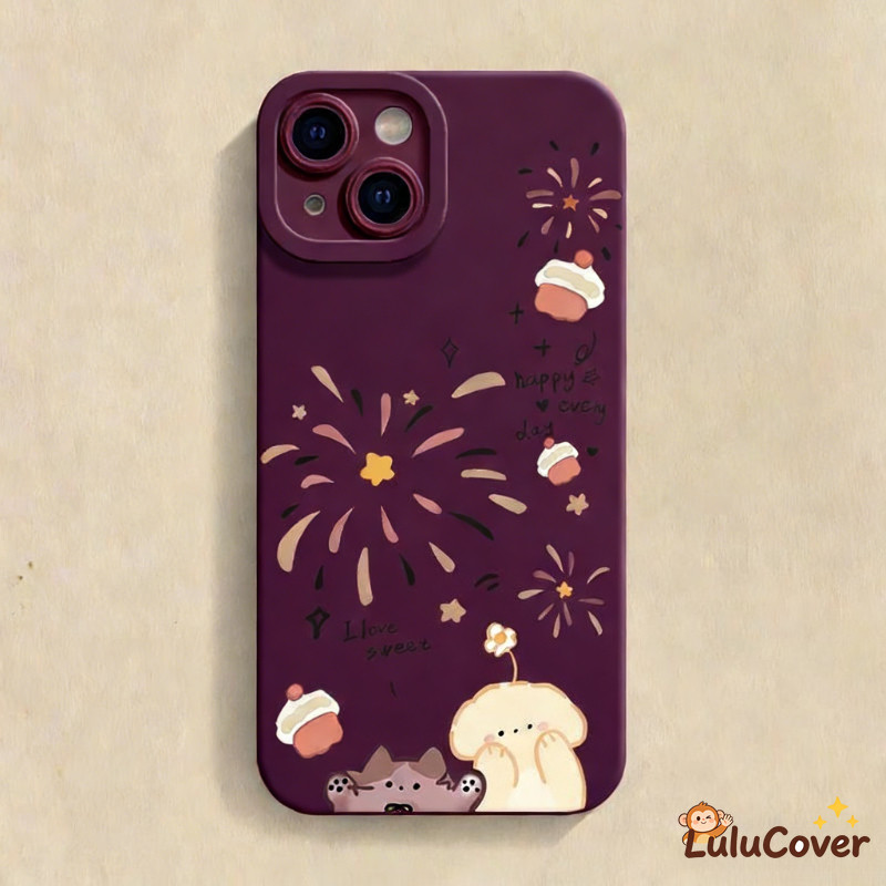 SAMSUNG สายน่ารักลูกสุนัขสําหรับSamsung Galaxy J6 Plus J4 Plus J2 Prime A7 2018 A750 A91 A81 M80s M6