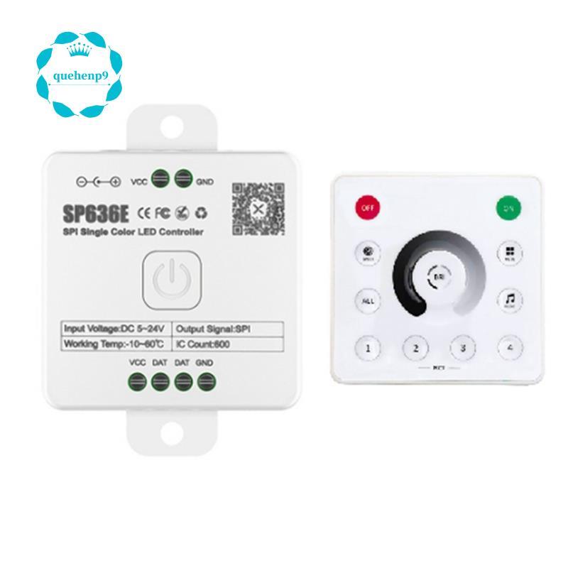 [Fast Q9]AND-SP636E SPI DC5-24v คอนโทรลเลอร์ขาวดําพร้อมรีโมทคอนโทรล AND-RC1 รองรับรีโมทคอนโทรลสัมผัส