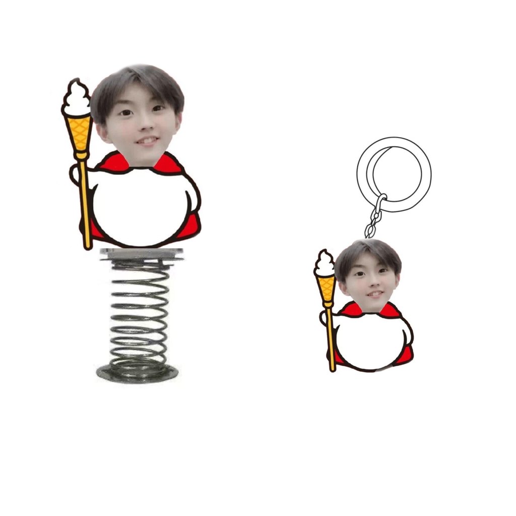 พวงกุญแจ พวงกุญแจม้า Mixue Ice City Ma Jiaqi พวงกุญแจตลกเพลงเขย่าการพิมพ์ความละเอียดสูงเครื่องประดับ