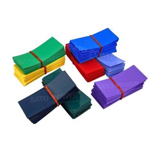 10ชิ้น / ออเดอร์ PVC ฟิล์มหดหุ้ม สำหรับแบตเตอรี่ 18650 | ขนาด 30x72mm | แผ่นตัดสำเร็จพร้อมใช้งาน