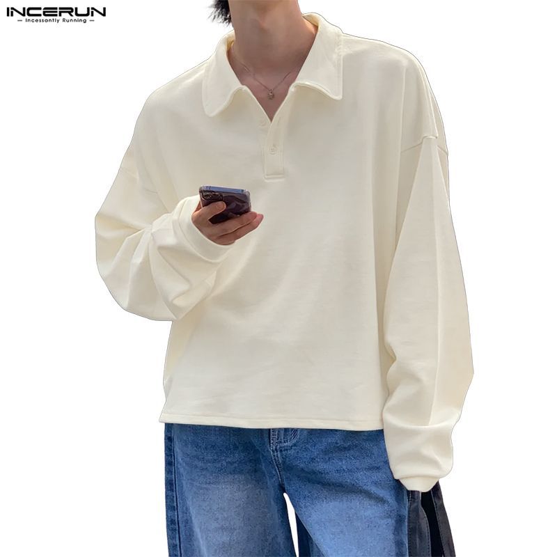 เสื้อเชิ้ตแขนยาวหนังกลับสำหรับผู้ชาย ดีไซน์เรียบง่าย trend-fashion