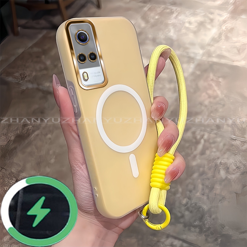 เหมาะสําหรับ Vivo Y51 2020 Y31 Y53S y51a เคสโทรศัพท์ใหม่ minimalist anti jelly drop สายชาร์จแม่เหล็ก