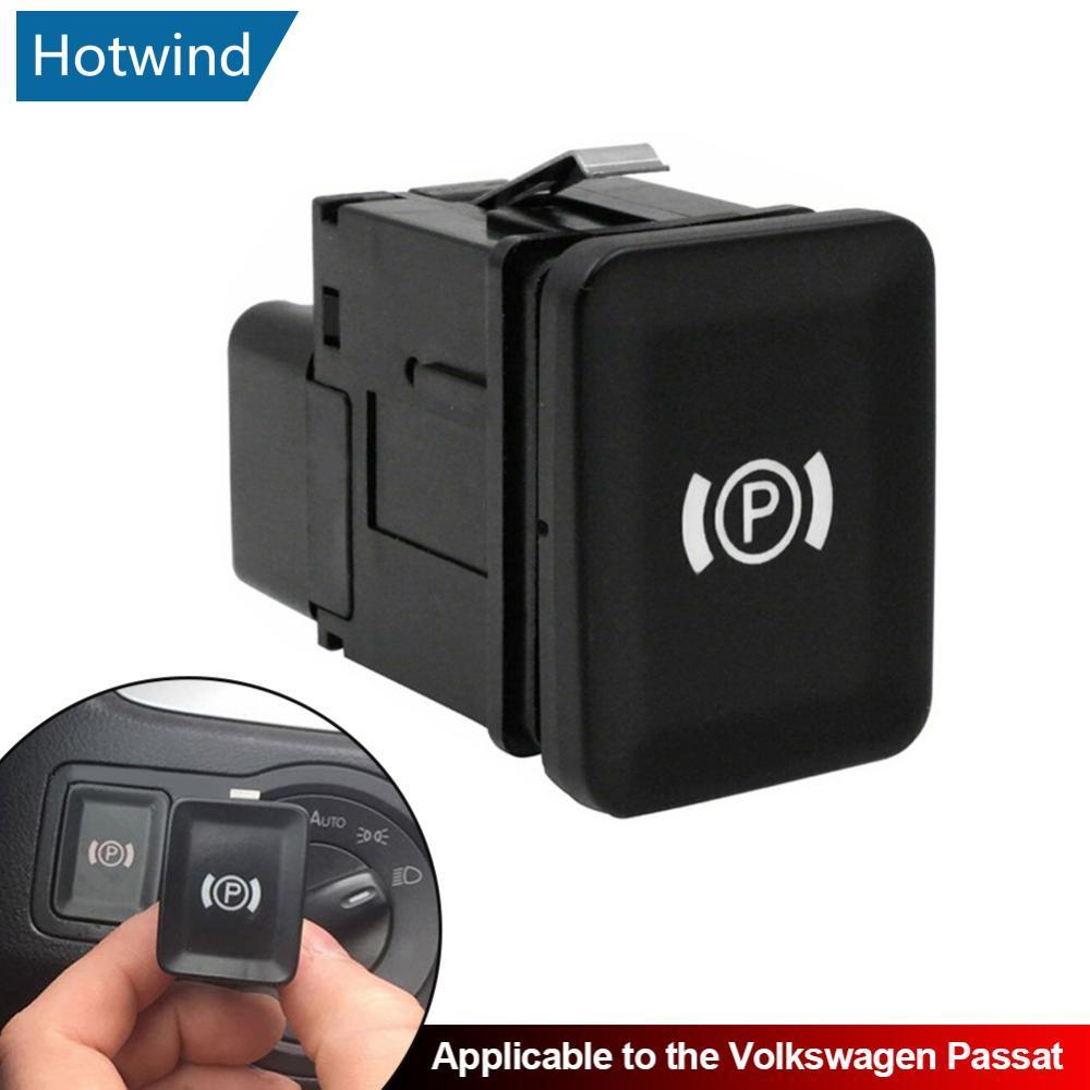 HW รถที่จอดรถเบรคสวิทช์รถ Handbrake ปุ่มสําหรับ VW Passat B6 R36 C6 Cc 3C0927225C T7U3