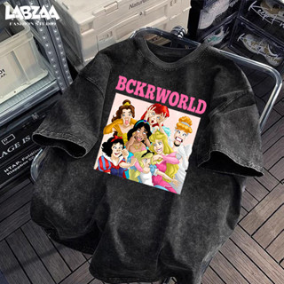 LABZAA มาใหม่✨Disney ลวดลาย แขนสั้น คอกลม เสื้อยืด ใส่สบายไม…