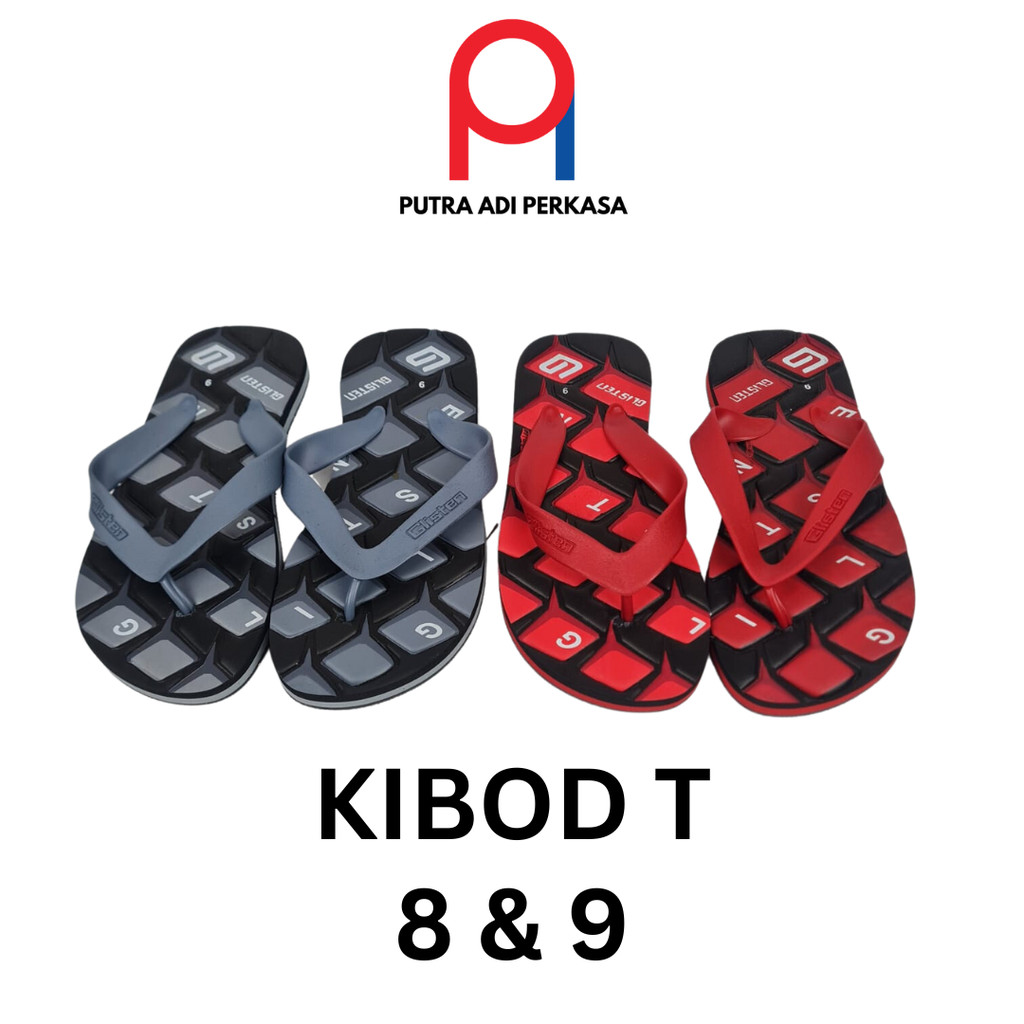 Glisten Kibod Gamer Keyboard Kids Flip Flops