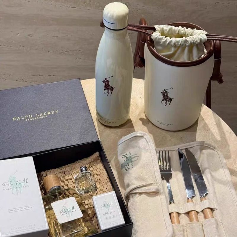 RalphLauren RalphLauren ถ้วยพกพา โบว์ลิ่ง ถ้วยน้ํา เคาน์เตอร์ความงาม ของขวัญ c