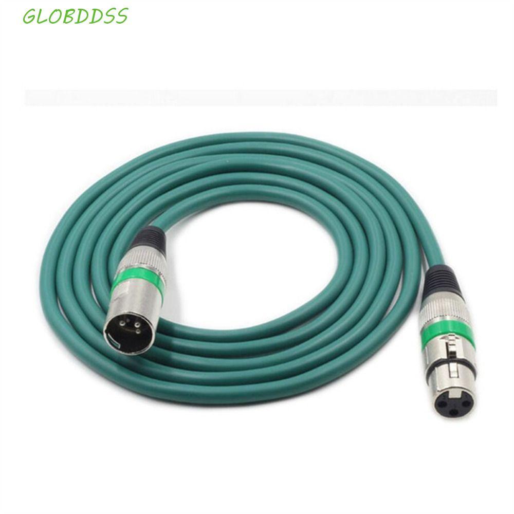แวววาว 3เข็มหมุด XLR สาย0.3เมตร1เมตร1.8เมตร3เมตร5เมตร10เมตรป้องกันสายสําหรับผสมไมโครโฟนเครื่องขยายเสียงไมโครโฟนอุปกรณ์สมดุลสาย