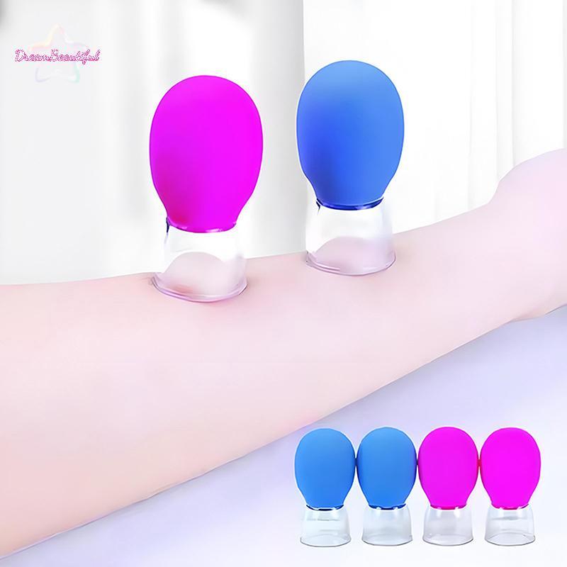 <DBFl-t> 1/5 ชิ้นซิลิโคนธรรมชาติ Cupping นวดถ้วยสําหรับ Body Fac Ne Eye นวดถังสูญญากาศ Body Facial Care Anti-aging เครื่องมือความงามใหม่