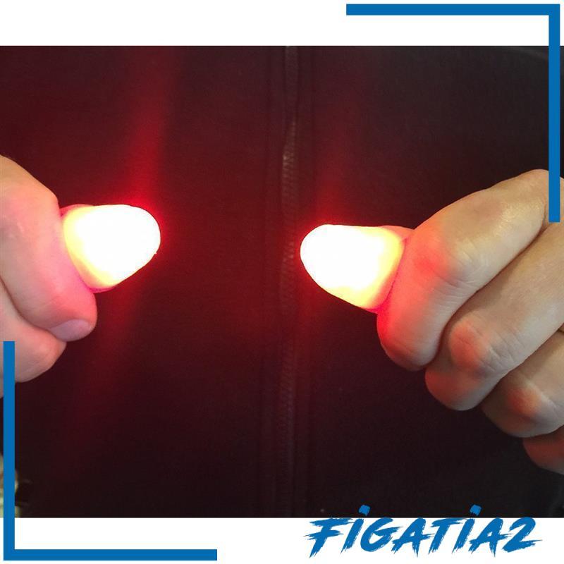 [Figatia2] 2 ชิ้น Light Up Fingers LED Tricks Thumb Props เทศกาลปาร์ตี้