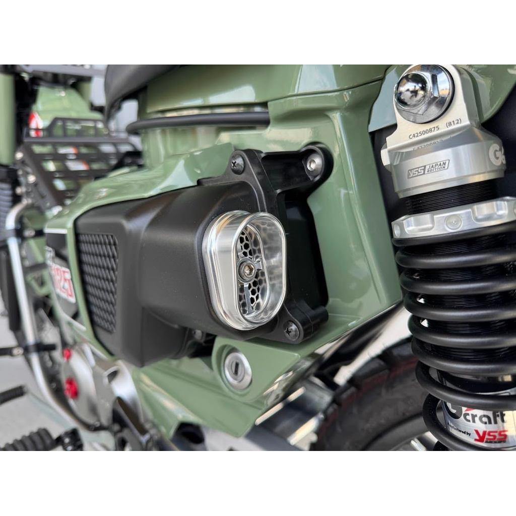 Gcraft Air Vent Cover Silver for CT125 (JA55/JA65) 32646 - Enhance your ride's style and functionality with this premium accessory.