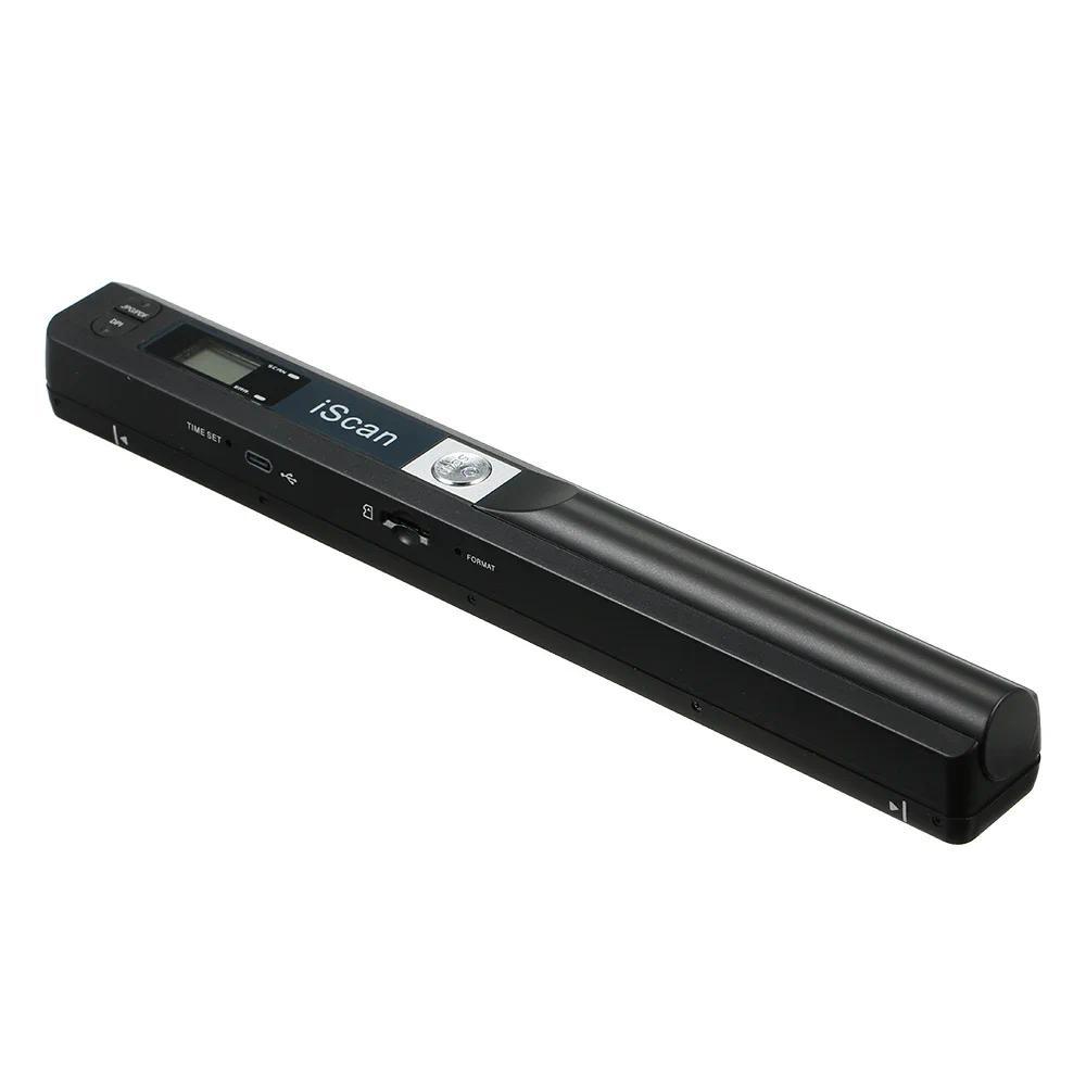 Mini Handheld เอกสาร Scanner A4 Book Scanner iScan แบบพกพาสําหรับ JPG และ PDF Format 300/600/900 DPI