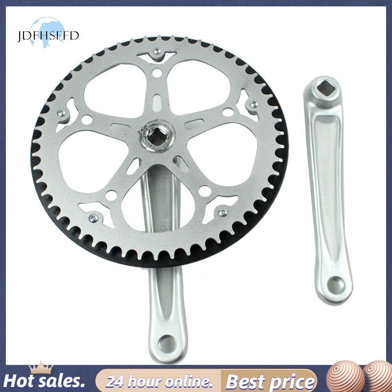 jdfhsffd Folding Bike Crankset 52T Square Hole 170mm CNC Crankset จักรยาน Crank ชุดเฟือง
