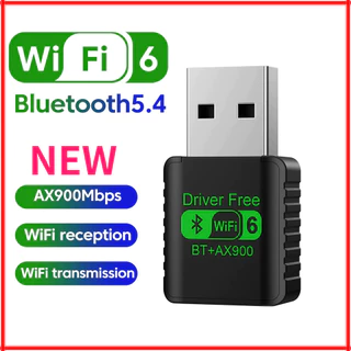 USB WiFi 6 บลูทูธ 5.4 อะแดปเตอร์ 2 in 1 Dongle Dual Band ไดรฟ์ฟรี 2.4G และ 5GHz USB เครือข่ายไร้สาย Wlan Receiver