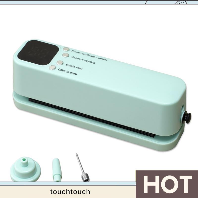 เครื่องซีลสูญญากาศ เครื่องซีลถุงขนาดเล็กแบบชาร์จ USB แบบพกพาสําหรับเครื่องบรรจุสูญญากาศอาหาร touchtouch.th