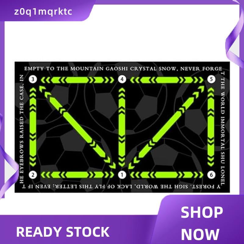 z0q1mqrktc Football Footstep Training Mat Non-Slip Footstep Training Mat, Soccer Train Mat สําหรับทุ