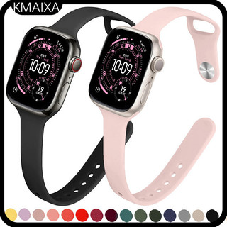 Slim Runbber Band สายซิลิโคนสําหรับ IWatch Apple Watch สาย Smart Watch Series Ultra 3 2 11 10 9 8 7 6 5 4 SE 3 2 1 49 มม.45 41 44 46 40 42 38 มม.T800 I8 Pro Max S8 อัลตร้า 8 MAX
