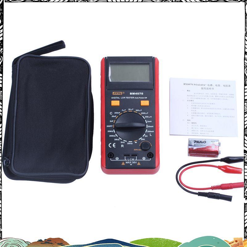 Super BM4070 Meter ตัวเหนี่ยวนําเครื่องทดสอบความต้านทานความจุแอมป์มิเตอร์แบบกระจายตัวเอง