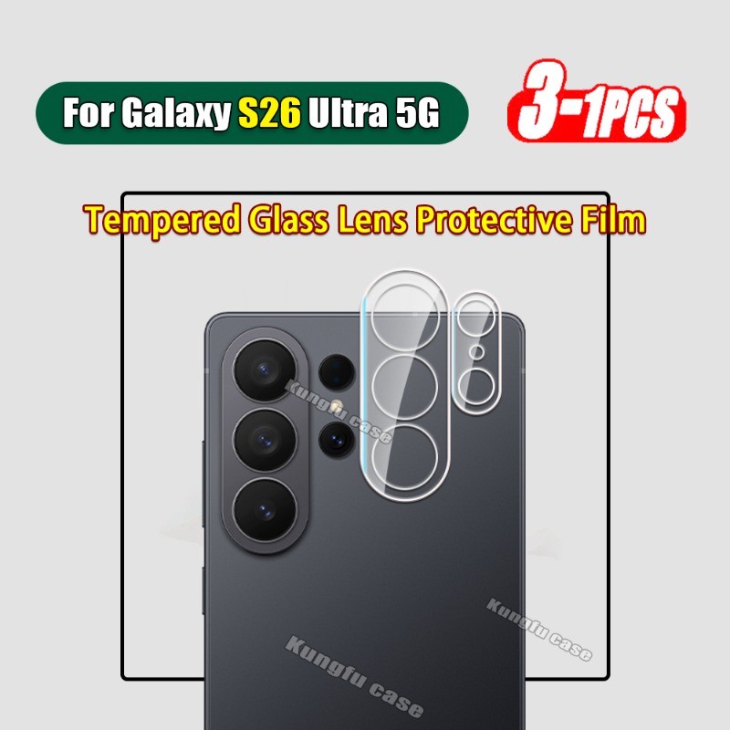 1-3 ชิ้นเลนส์ฟิล์มกระจกนิรภัยสําหรับ Samsung Galaxy S26 S25 S24 S23 Ultra Plus FE GalaxyS26 S 26 25 