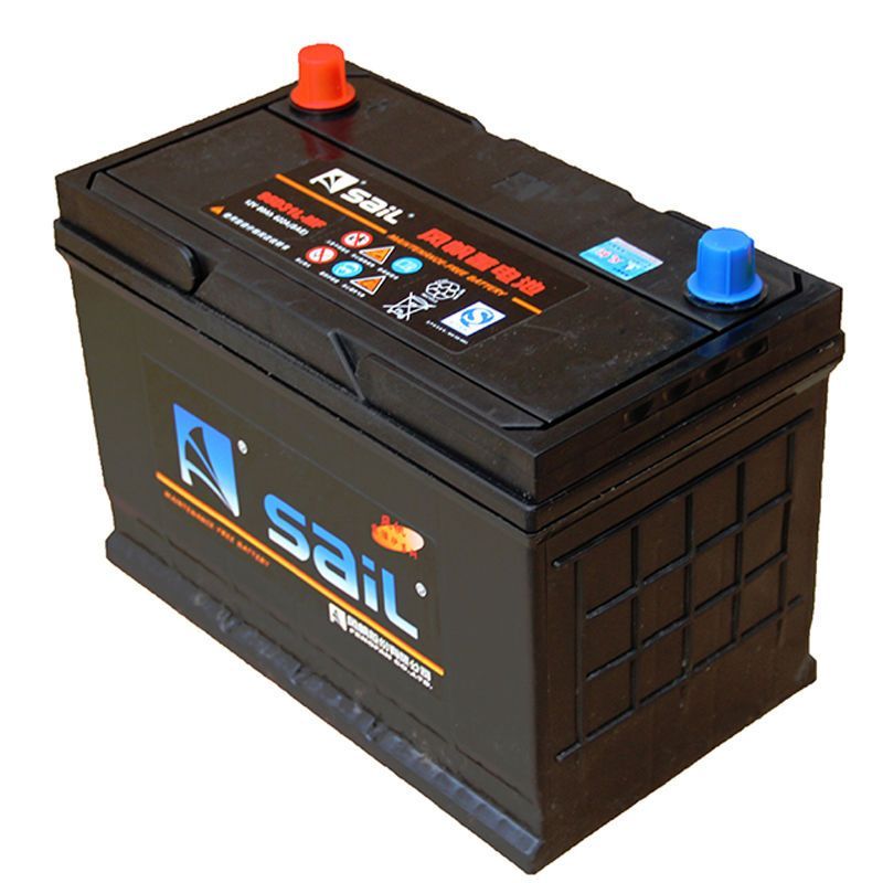 แบตเตอรี่ [แล่นเรือ] รุ่น 95D31R/L (ความจุ 80Ah) สำหรับรถยนต์ ISUZU, รถ JMC Baodian, รถกระบะ Qinglin