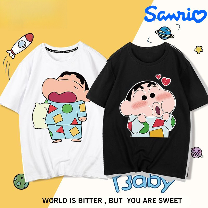 KATUN Sanrio Sinchan น่ารักชุดนอนชุดนอน Sinchan Tshirt ผ้าฝ้ายผู้ใหญ่