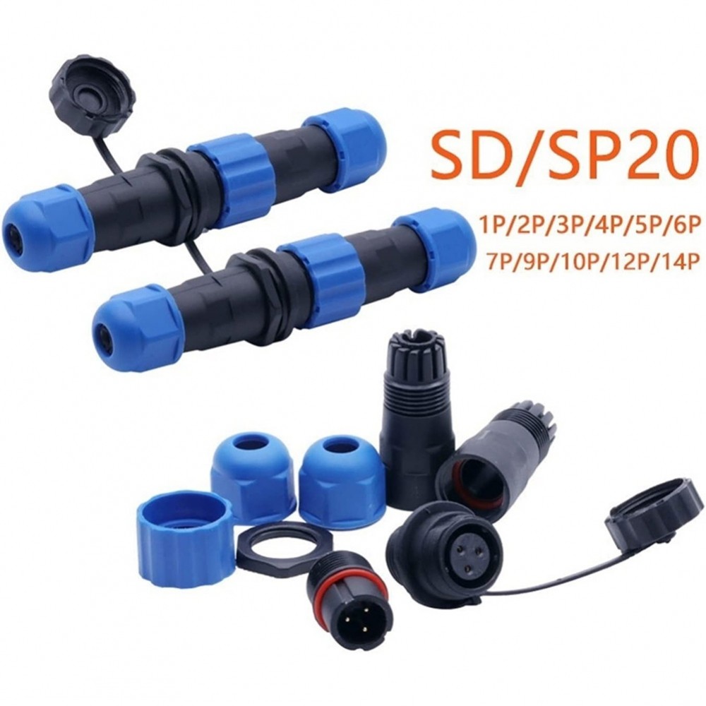 SP20 Connector Thermoplastic PA66 ที่อยู่อาศัย Thermoplastic PP S ฉนวน