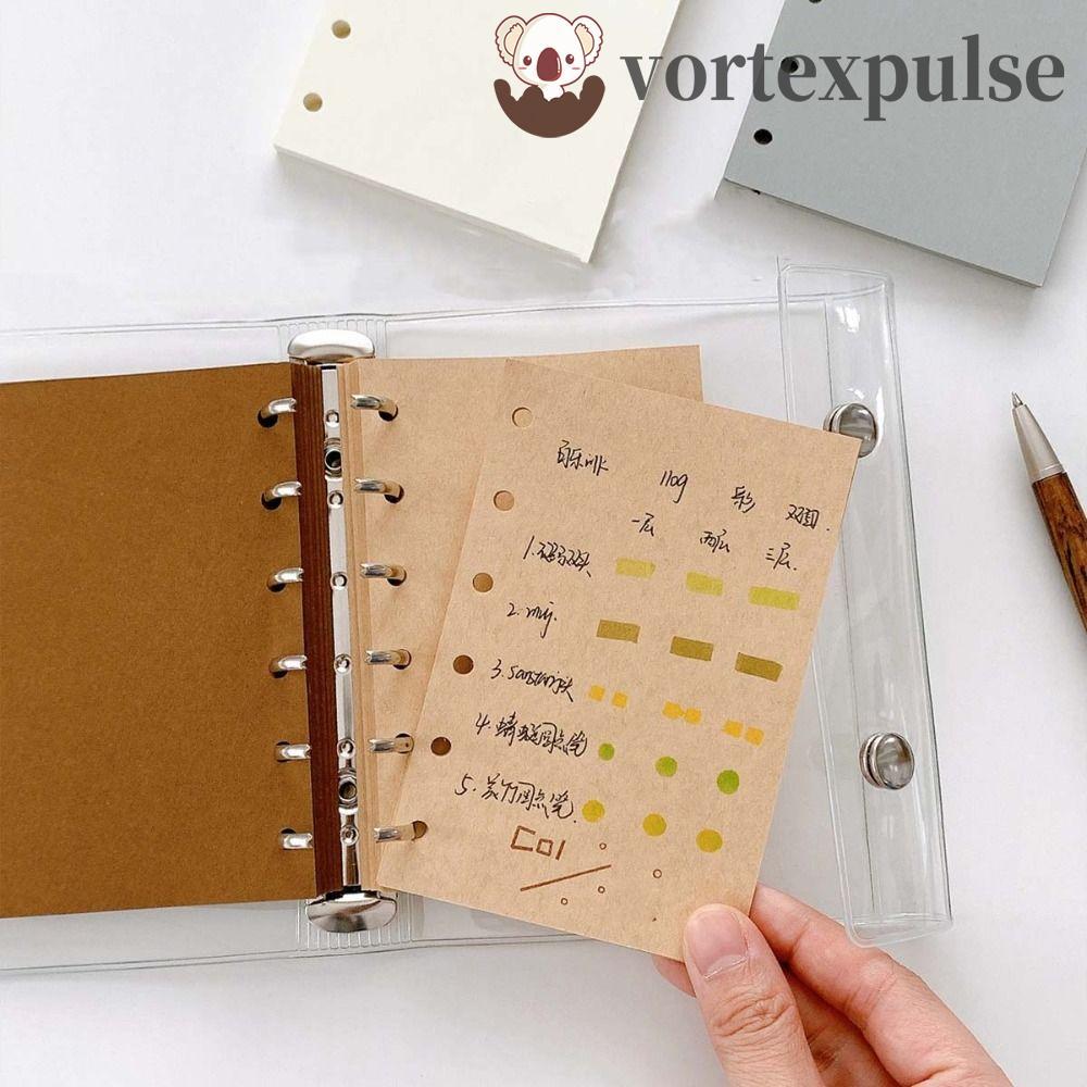 VORTEXPULSE ภายในเติม Binder กระดาษหน้า, 50 แผ่นแยกหน้ากระดาษ A7 หลวม-Leaf Notebook Refill Paper, กระดาษเครื่องเขียน Do List Refill Spiral Binder Notebook Paper