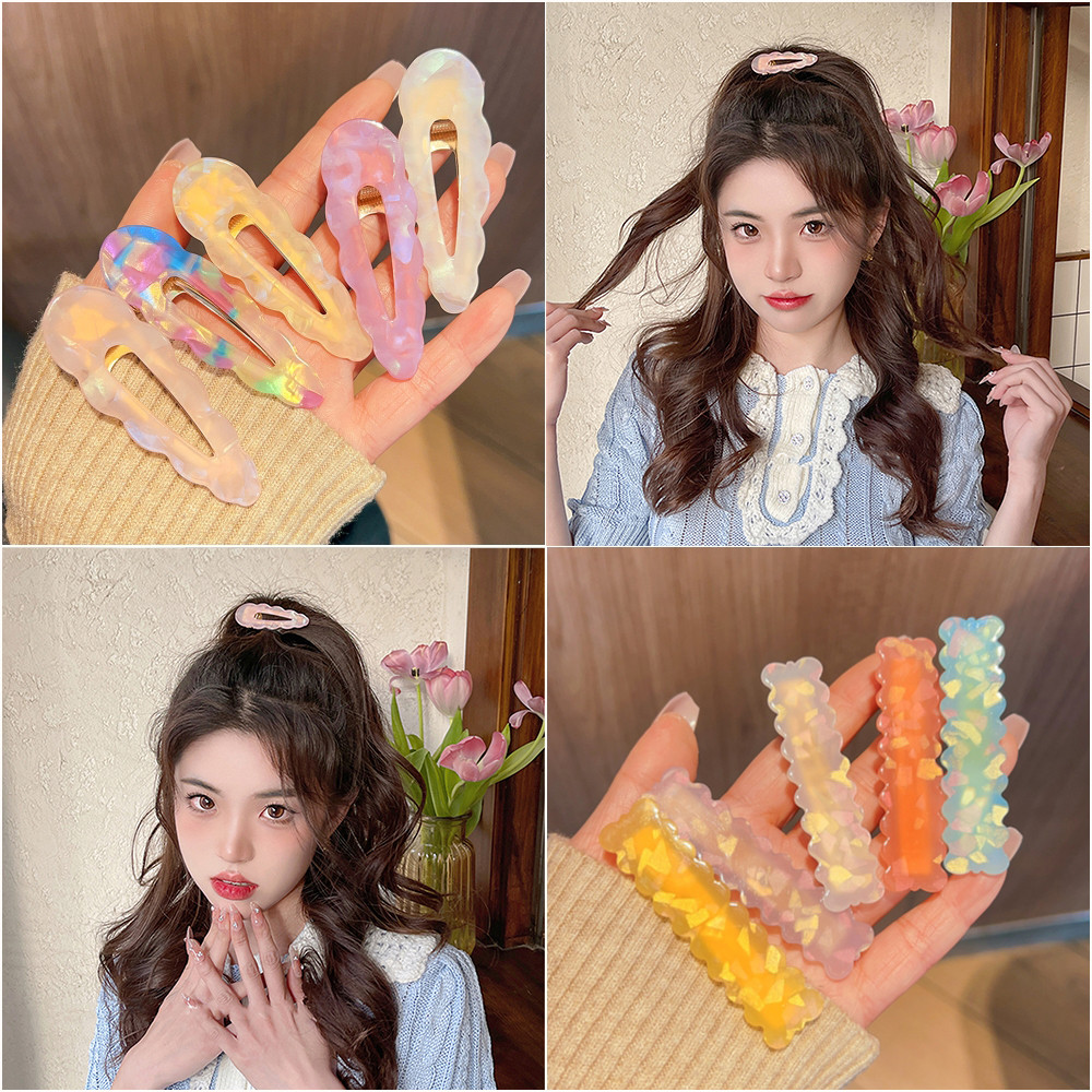 กิ๊บหนีบผมทรงคลาวด์คลิป ขอบหยิกแบบดั๊กดีบอย สำหรับตกแต่งผม
