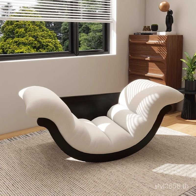 เก้าอี้ปรับนอน ไม้เนื้อแข็งเรือขี้เกียจกล้วยโยกเก้าอี้ขี้เกียจงีบที่เดินทางมาพักผ่อนมัลติฟังก์ชั่ระเ