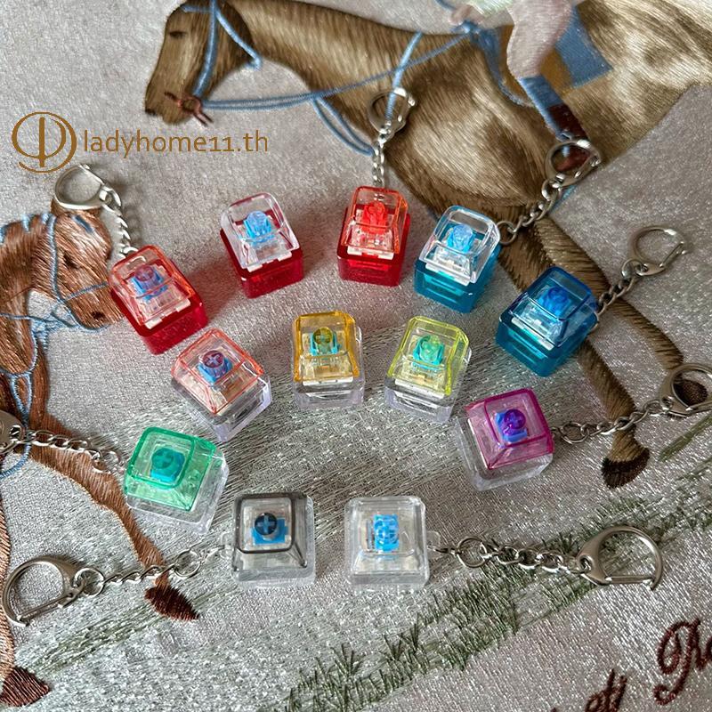 ONELADY Creative Keycap พวงกุญแจ Dpression Keycap จี้คีย์บอร์ด Keyswitch พวงกุญแจแปลก Bapa ตกแต่งของ