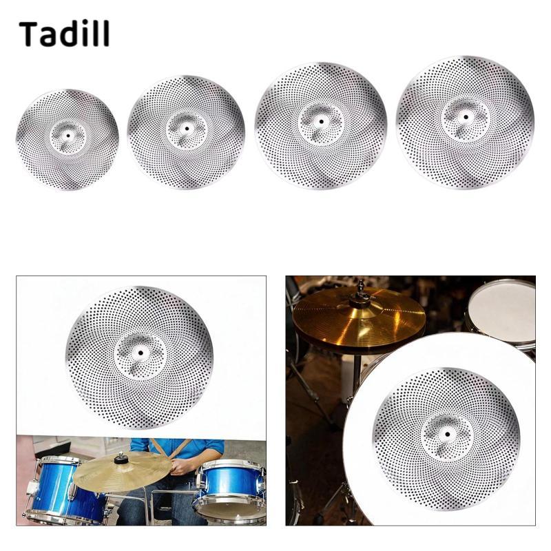 [negjsg] Damper Cymbals, Silent Cymbals, Drum Accessories, Practice Cymbals for Beginners, Adjustabl