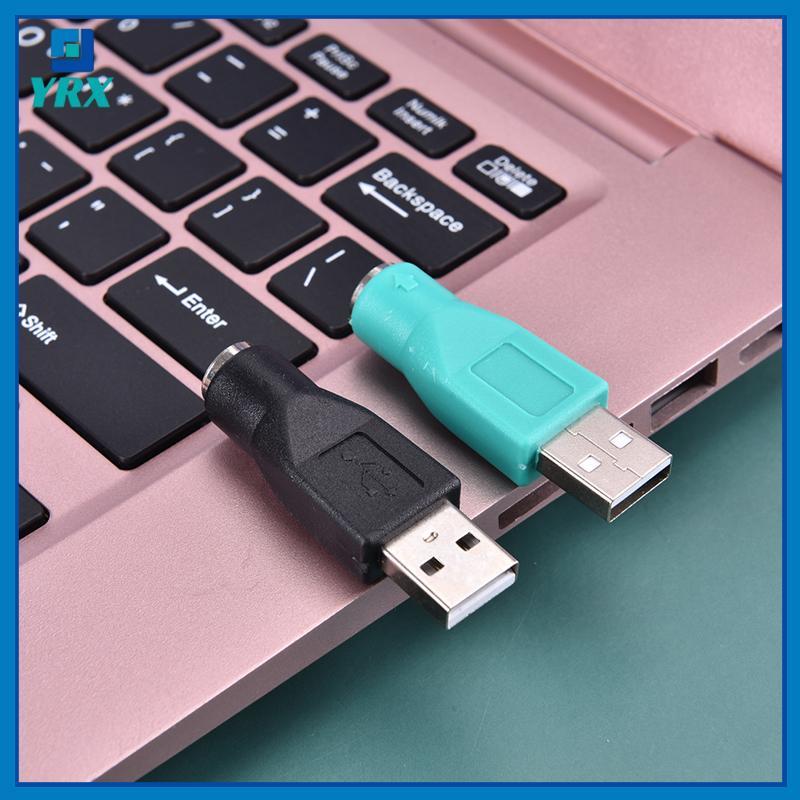 YRX PS2 PS/2 Female เป็น USB Male Adaptor Converter Adapter PC Laptop Mouse Keyboard