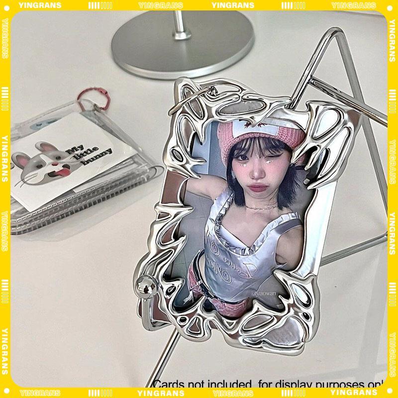[yingrans] Electroplated Premium Feeling Creative Card Holder K-POP Idol Card Holder TH