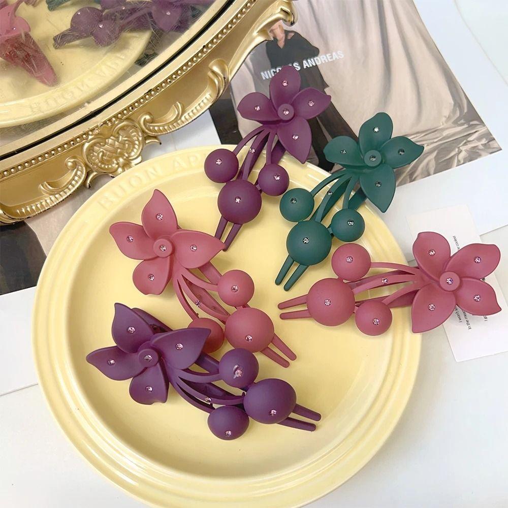 Great Rhinestone Flower Hairpins สำหรับเด็กผู้หญิง กิ๊บติดผมลายดอกไม้ พร้อมฝ้ากันลื่น .ACCESSORIES FASHION ราคา ถูกที่สุด ดีลบีเคเค แกลเลอรีภาพที่ 7