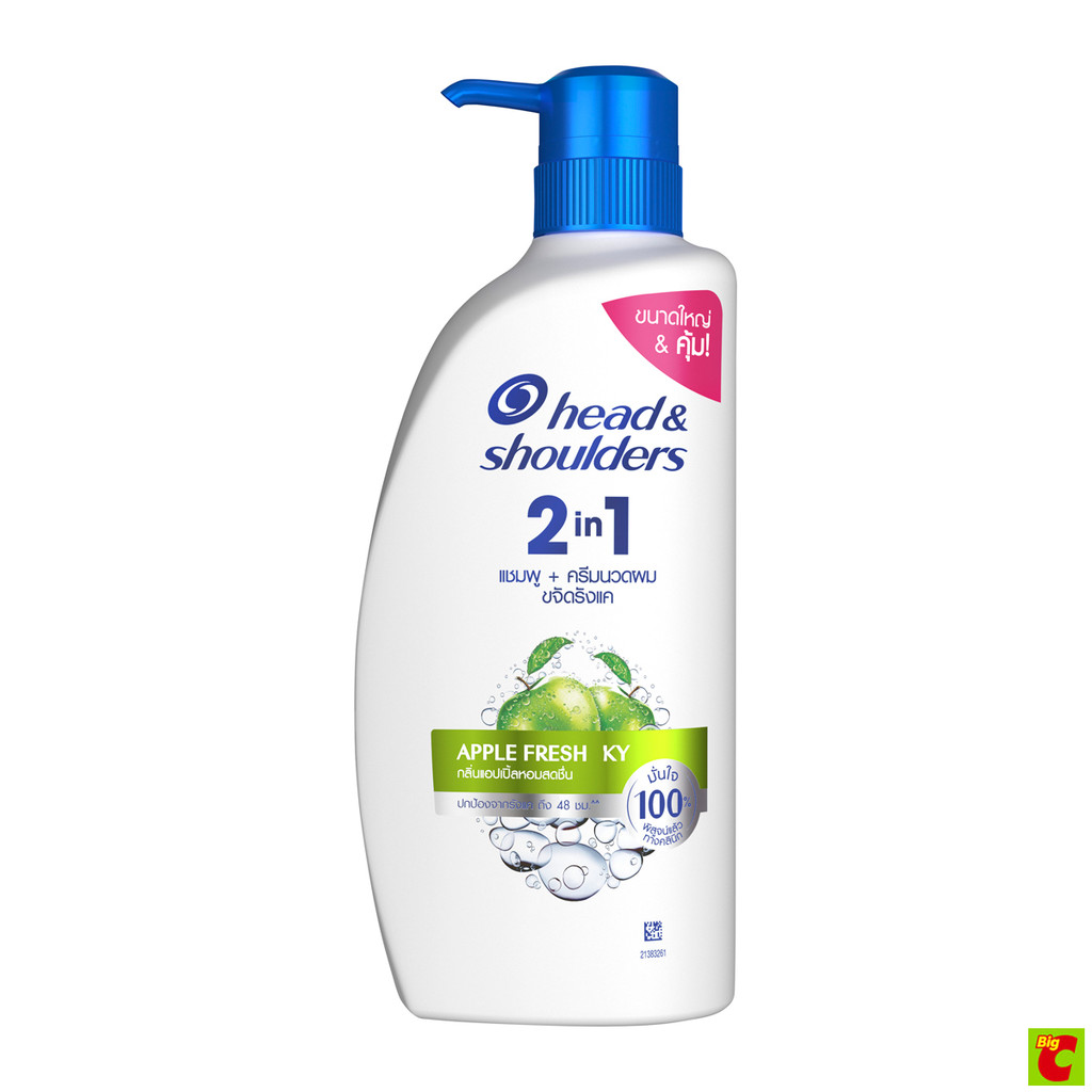 เฮดแอนด์โชว์เดอร์ แชมพู 2in1 แอปเปิ้ลเฟรช 610 มล.