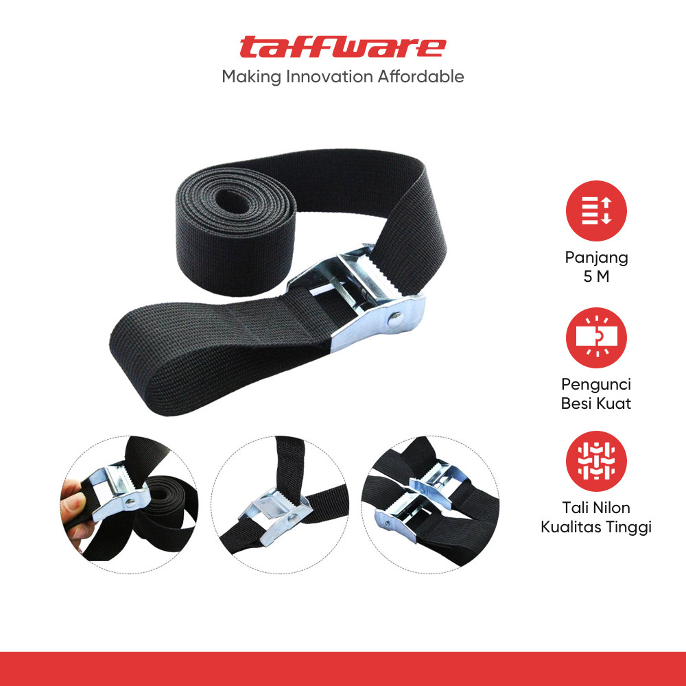 TaffiSPORT เชือกเข็มขัดคาร์โก้ 5M - XR2