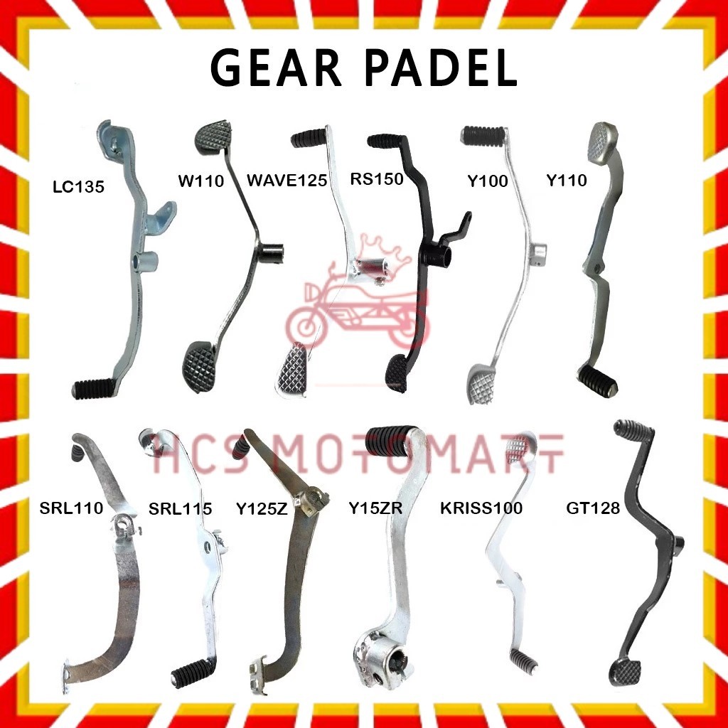HCS MKSS GEAR PADEL KRISS / Y110 / Y125Z / WAVE110 / RG110 / RXZ / EX5 / SRL115 / Y15ZR